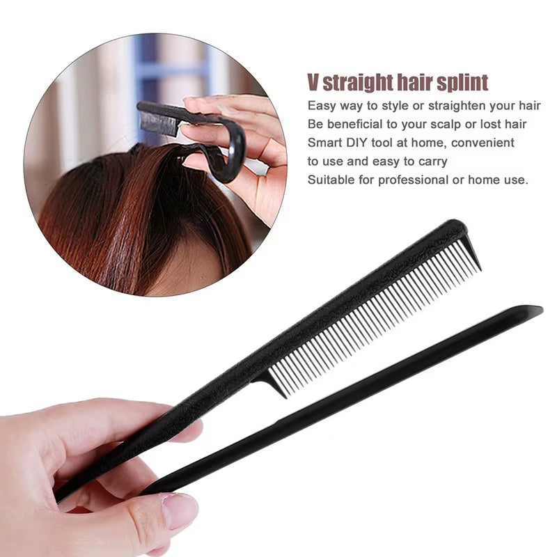 1PC Useful Hair Straighten Salon Comb Hairdressing Smooth Tool Hold Tongs Hair Styling Tools for Women Hair Brush Straightener