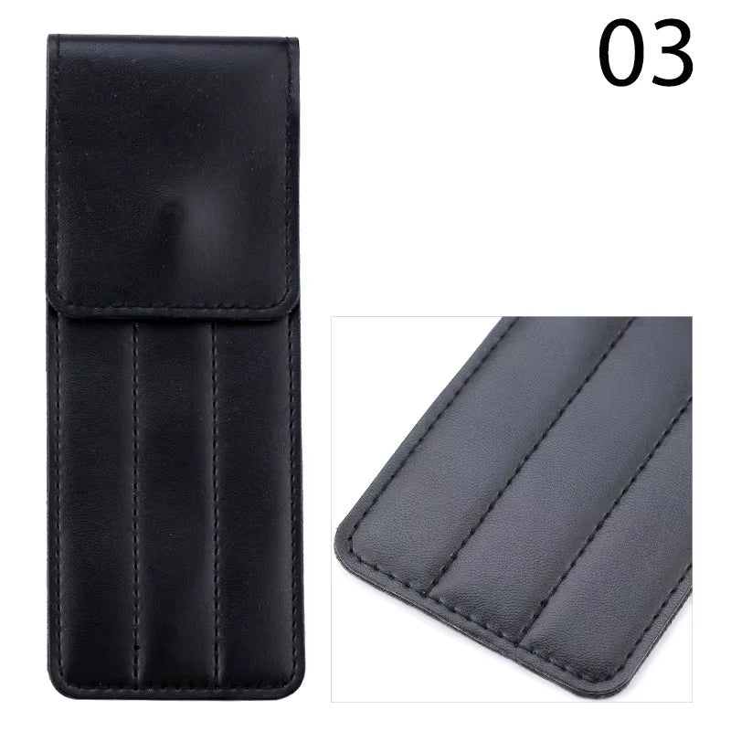 Eyelash Extension Special Tweezers Leather Case Professional Storage Bag for Tweezers Eyelashes Kit Portable Safe Makeup Tools