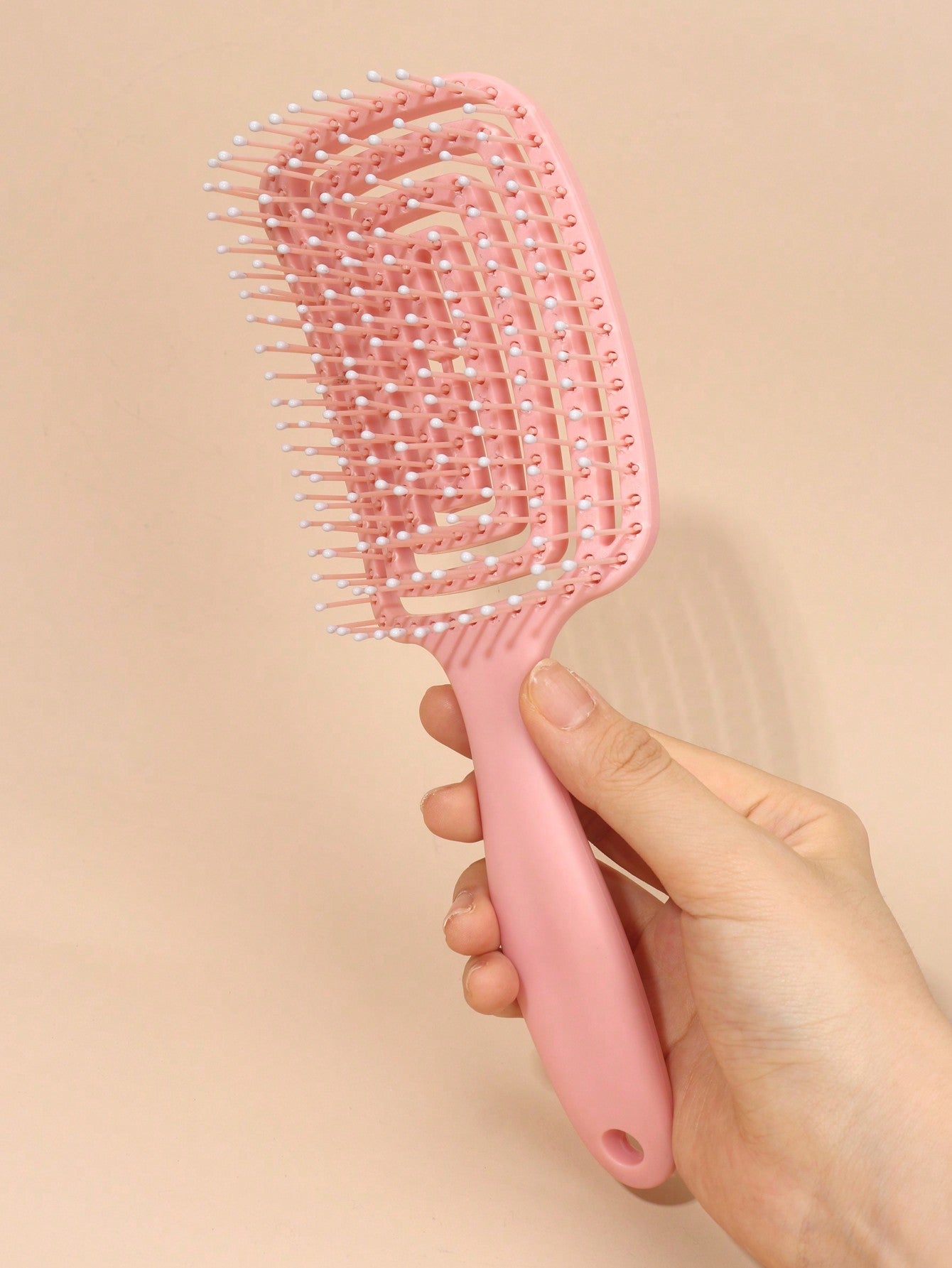 2Pcs/1Pc Ribbed Comb Volumizing Detangling Hair Brush, Women'S Long Hair Massage Comb with Hollowed-Out Design for Home Use,Hair Brush,Comb,Hair Tools,Hair Products and Accessories for Barber Salon Beauty Travel Essentials,Back to School,Travel Holiday Essentials,Hair Accessories for Women,Brush,Hair Brushes,Edge Brush,Brush Hair,Hair Comb,Comb Hair,Detangling Brush,Ball Brush,Mini Hair Brush,Hair Brush Set,Wooden Comb