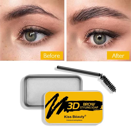 Eyebrow Soap Wax Feathery Eyebrows Gel Eyebrow Styling Makeup Cream Brow Sculpt Lift Longlasting Waterproof Pomade Gel for Brow