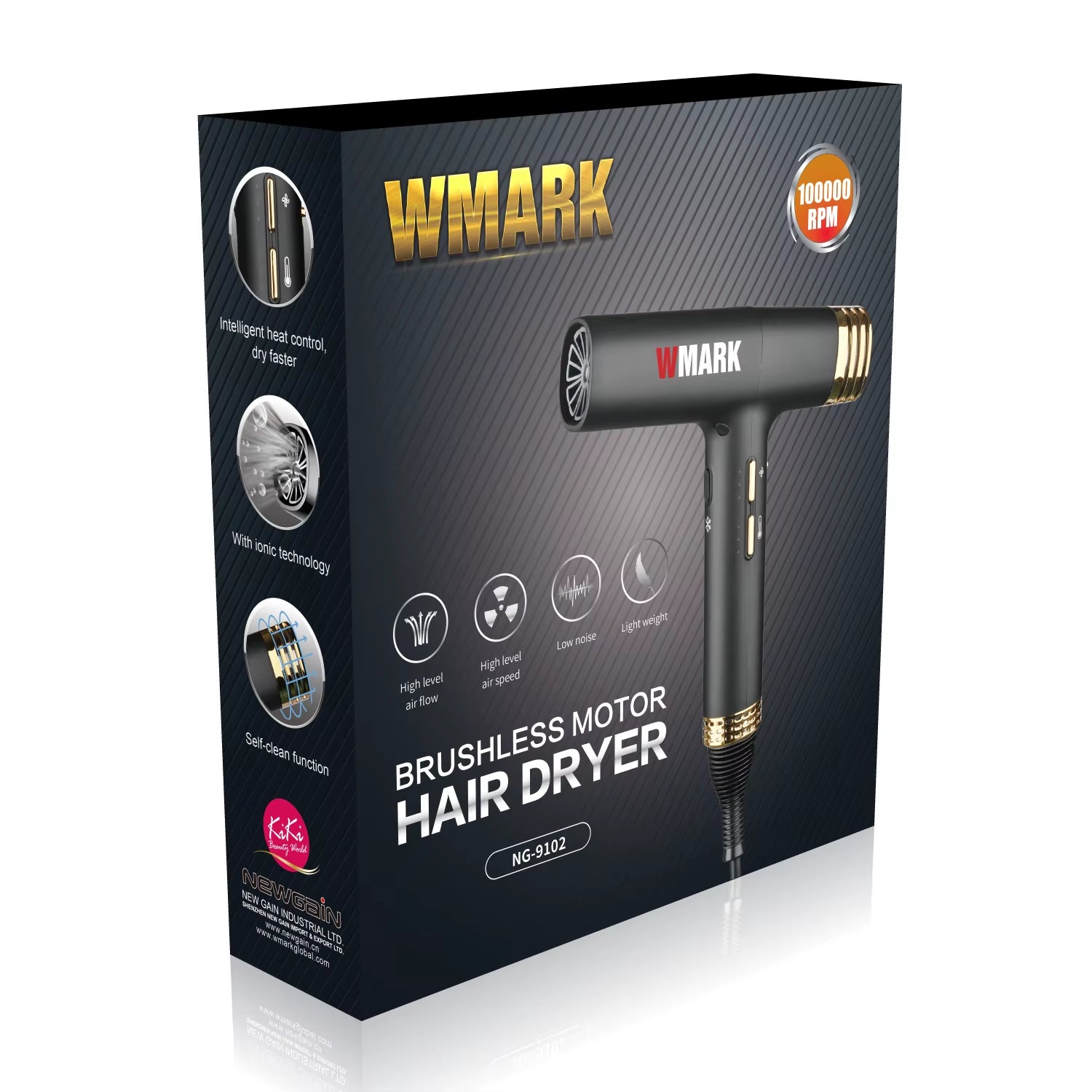 2023 WMARK Brushless Motor Hot/Cold Air Hair Dryer NG-9102 Hair Dryer Quick-Drying Intelligent Thermostatic Hair Dryer