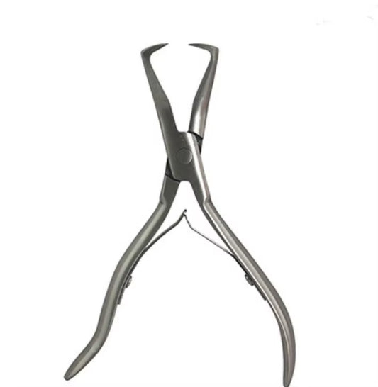 1 PC 5.5 Inch Silver Stainless Steel Clamp Hair Extension Plier with Two Hook Keratin Hair Extensions Removal Tools