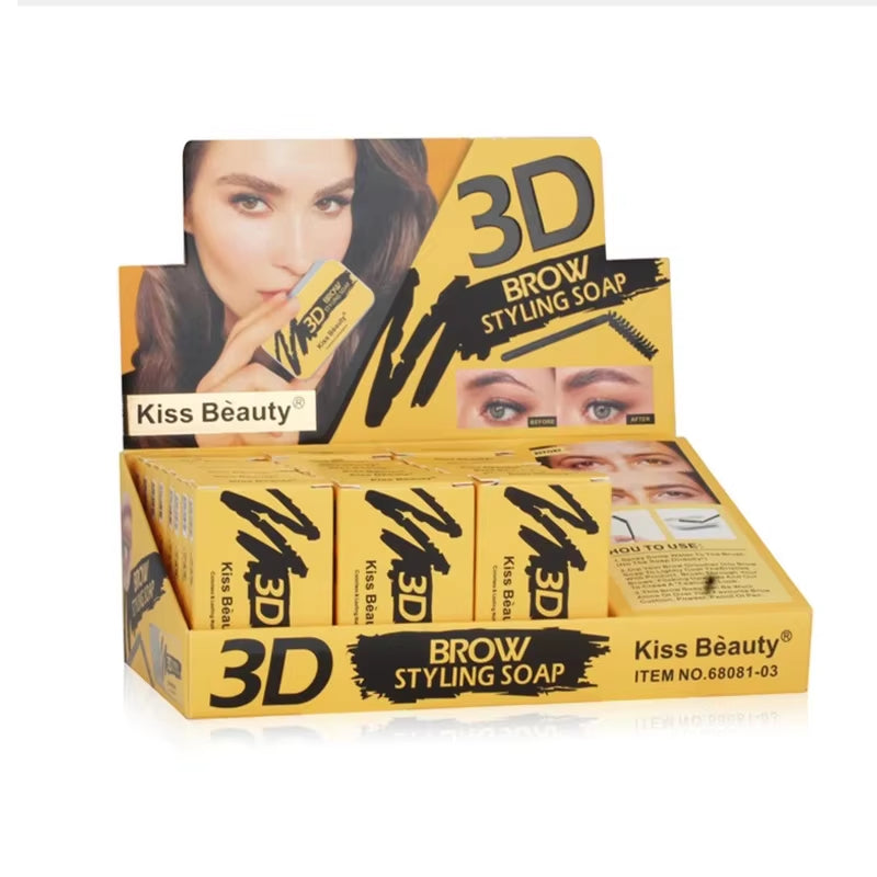 Eyebrow Soap Wax Feathery Eyebrows Gel Eyebrow Styling Makeup Cream Brow Sculpt Lift Longlasting Waterproof Pomade Gel for Brow