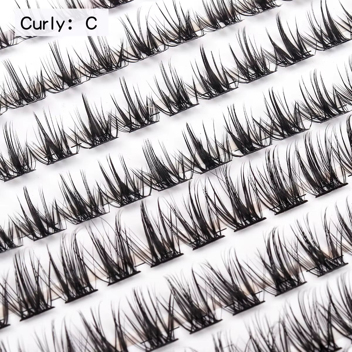 120Pcs Daily Makeup False Eyelashes Cluster Kit Individual Volume Eyelashes DIY Lash Extension Kit Lash Bond Waterproof Lashes