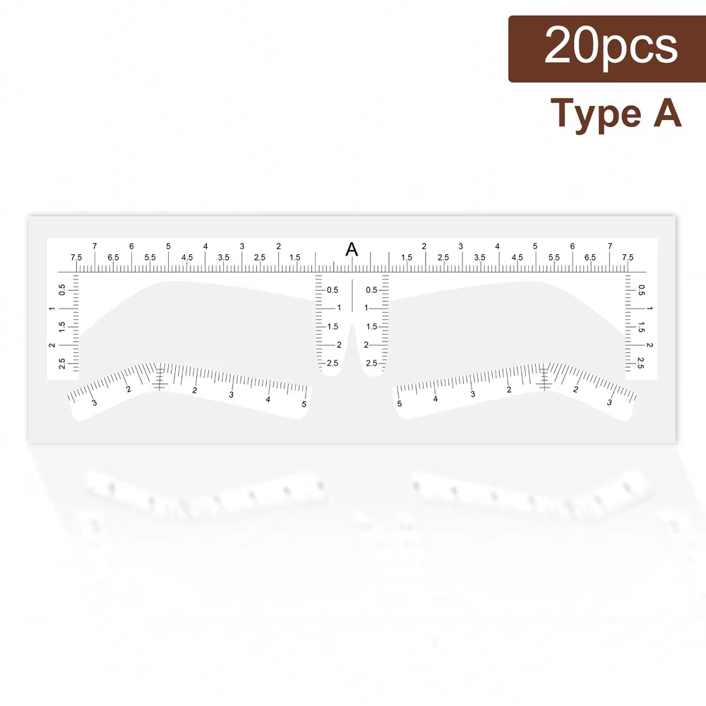 2024 Disposable Eyebrow Design Stencil Eyebrow Tint Airbrush Auxiliary Sticker for Brows Shaping with Single Eyebrowstype Option