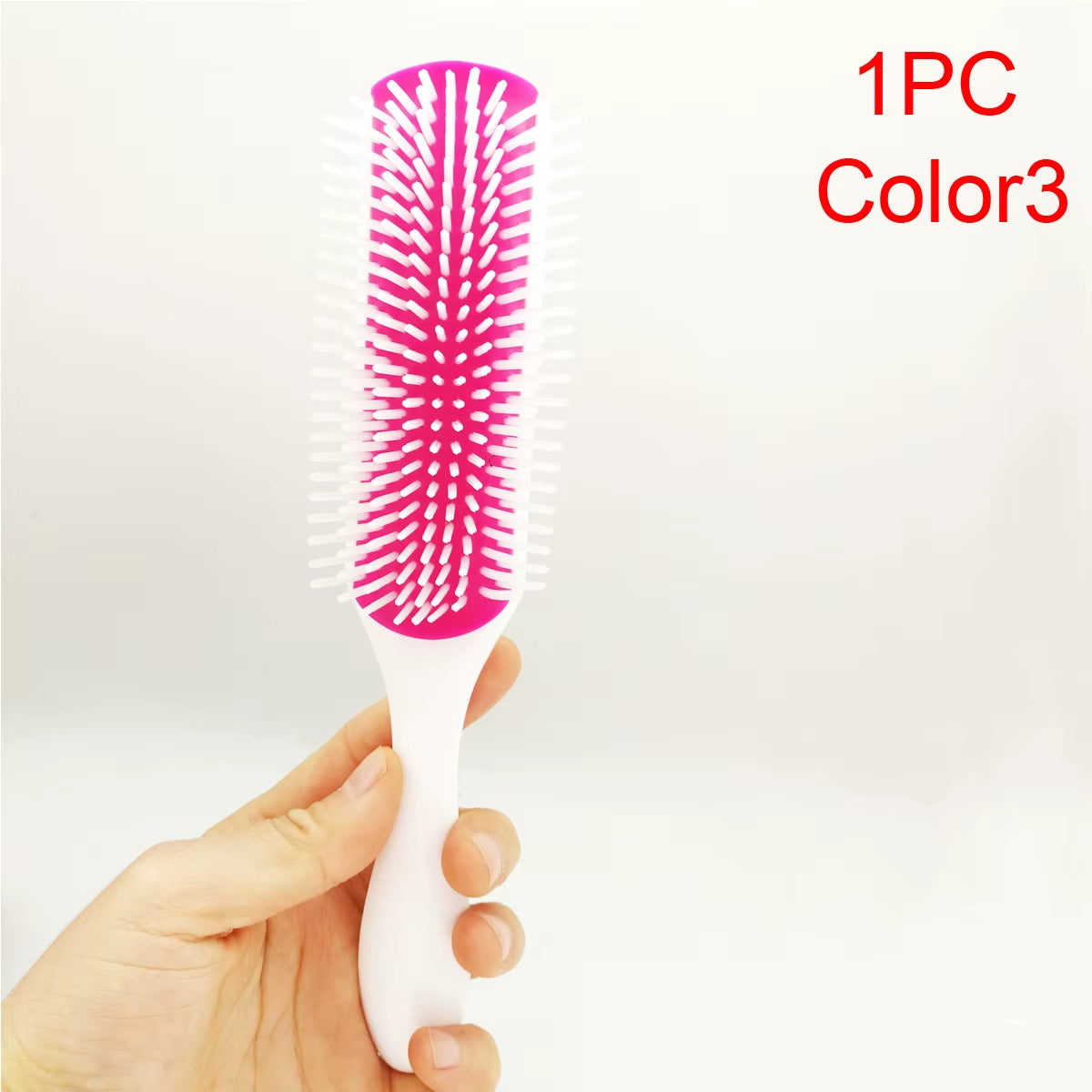 9 Rows Detangling Deman Hair Brush Scalp Massage Hairbrush Styling Salon Hairdressing Women Straight Curly Hair Products Comb