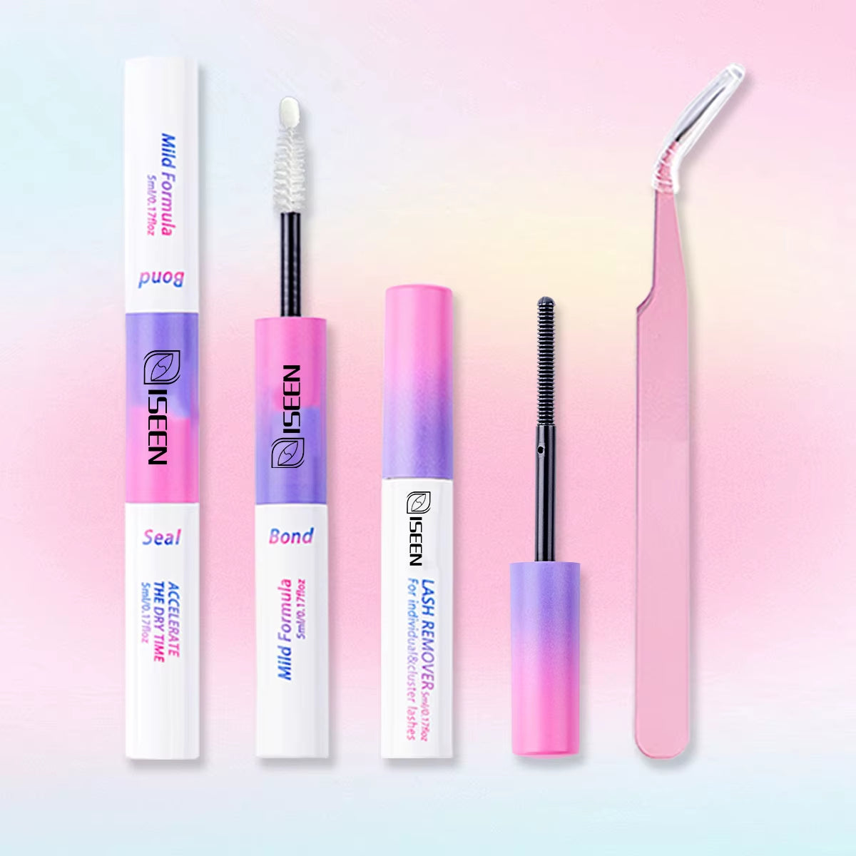 DIY Lash Extension Kit Cluster Lashes Individual Eyelashes Kit with Lash Bond and Seal, Reusable Mange Lashes for Daily Use