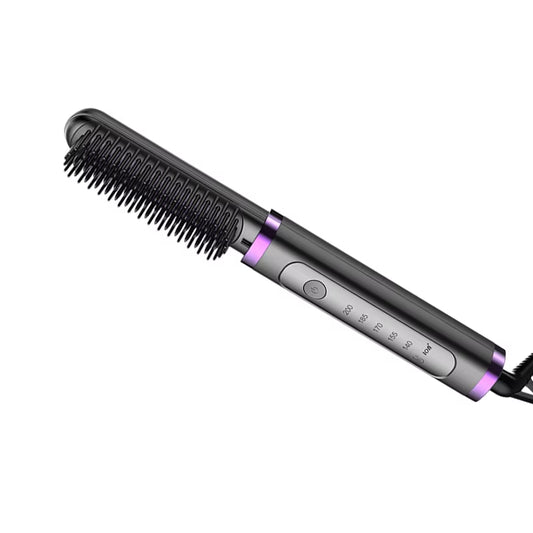 Mult-Ifunctional 2 in 1 Negative Ion Ceramic Electric Heat Brush Hair Straightener Hair Styling Tools Heating Comb
