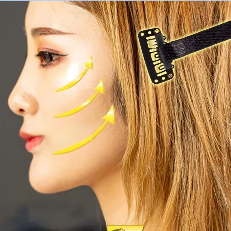 The Stretching Straps for Lift the Eyes and Eyebrows Bb Clip Elastic Band Adjustable Rubber for Hair Anti-Wrinkle Face Tapes
