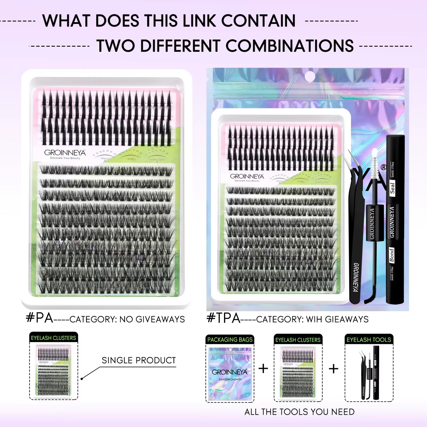 Lash Clusters Kit DIY Manga Cluster Lashes Set Spikes Lashes Cluster Extension Full Set Individual Eyelashes Makeup