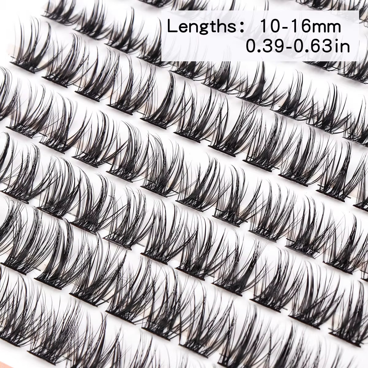 120Pcs Daily Makeup False Eyelashes Cluster Kit Individual Volume Eyelashes DIY Lash Extension Kit Lash Bond Waterproof Lashes