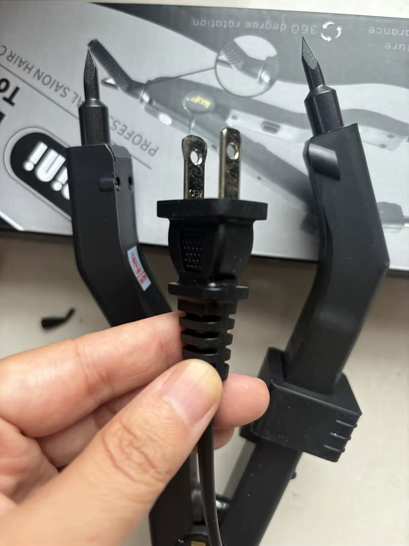 1 Adjustable Temperature 220℃ Smart Mini Heating Sharp Tip Hair Extension Iron, Fusion Hair Extension Iron Keratin Bonding Tools