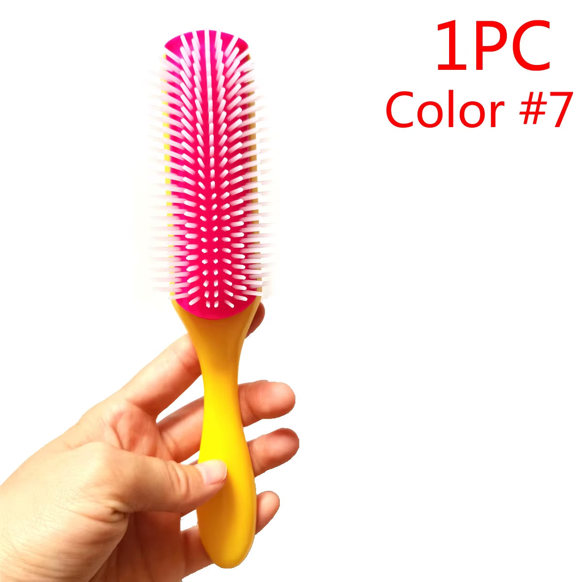 9 Rows Detangling Deman Hair Brush Scalp Massage Hairbrush Styling Salon Hairdressing Women Straight Curly Hair Products Comb