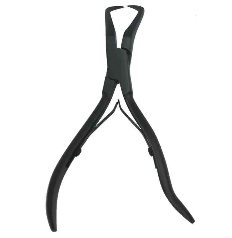 1 PC 5.5 Inch Silver Stainless Steel Clamp Hair Extension Plier with Two Hook Keratin Hair Extensions Removal Tools
