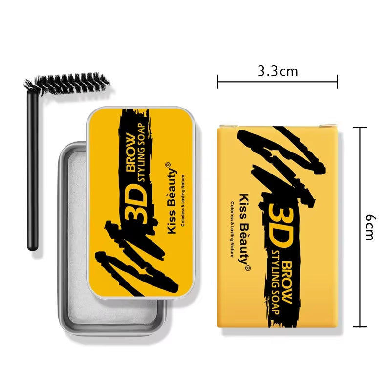Eyebrow Soap Wax Feathery Eyebrows Gel Eyebrow Styling Makeup Cream Brow Sculpt Lift Longlasting Waterproof Pomade Gel for Brow