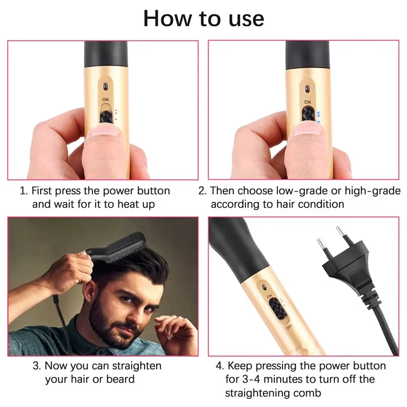 Xiaomi Professional Negative Ion Hair Straightener Hair Straightener 3In1 Major Quick Heated Electric Hot Comb Hair Straightener