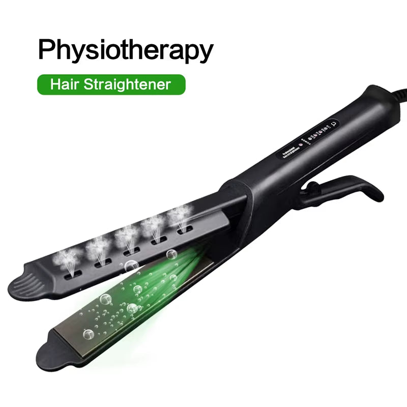 High Quality Professional Steam Straightener Salon Women'S Styling Tool Portable Ceramic Coated Steam Straightener