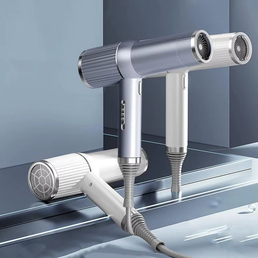 Professional High Speed Hair Dryer, 1 Box Low Noise Hair Dryer with Magnetic Diffuser & Nozzle, Foldable Hair Dryer for Home