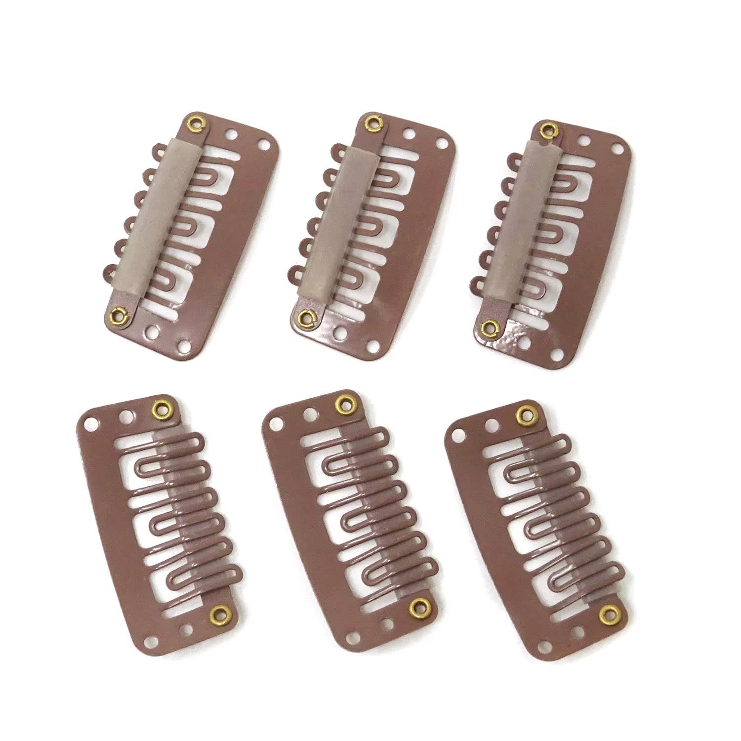 50 Clips for Clip-In Real Hair Wefts Hair Extensions Wig Hair Clip Hair Clips